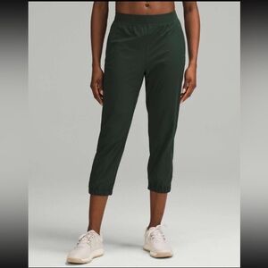 Lululemon Adapted State High-Rise Cropped Jogger in Legacy Green